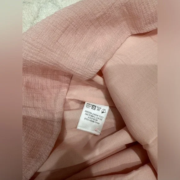 Brand new with tags Lovers and Friends light pink babydoll button up dress M - Picture 5 of 6
